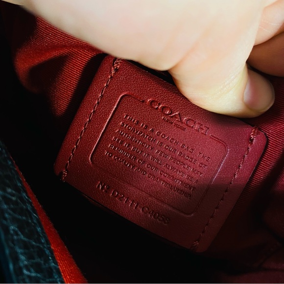 Coach Horse and Carriage Saddle Crossbody Bag C4058 Black Leather - Picture 10 of 11